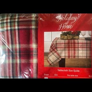 Newbridge Tartan Christmas Plaid Fabric Tablecloth
